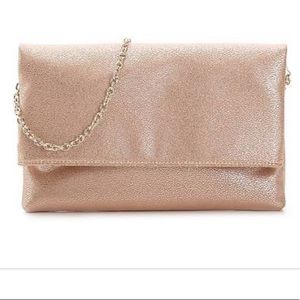 Rose gold clutch